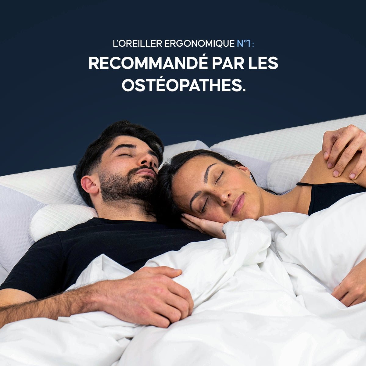 L’OREILLER ORTHOPÉDIQUE CONÇU AVEC DES PRATICIENS - NuitZen™