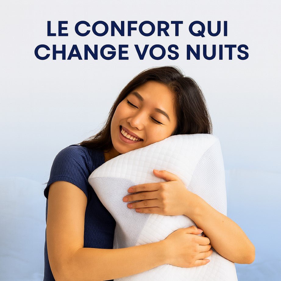 L’OREILLER ORTHOPÉDIQUE CONÇU AVEC DES PRATICIENS - NuitZen™